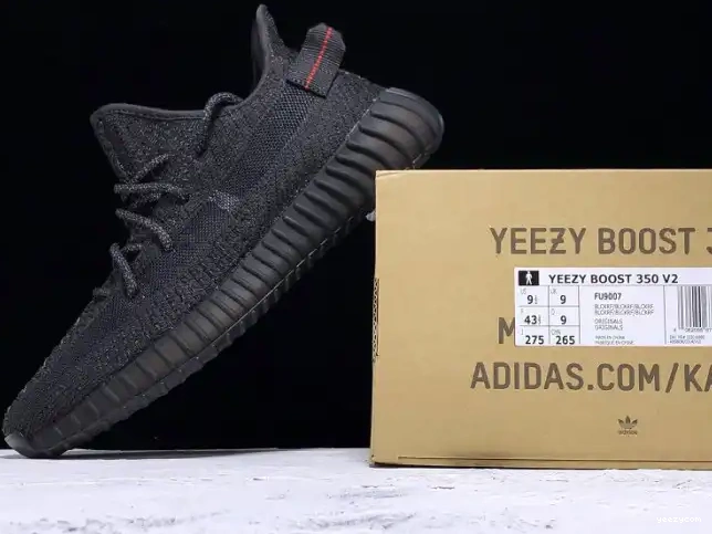 Boost Black - Yeezy Static (Reflective) Adidas V2 FU9007 350 0505